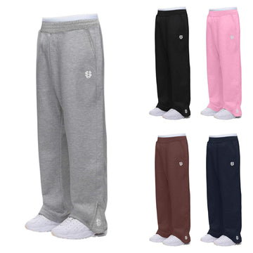 Unisex Streetwear Embroidered Jogger Pants - Oversized Hip-Hop Sweatpants With