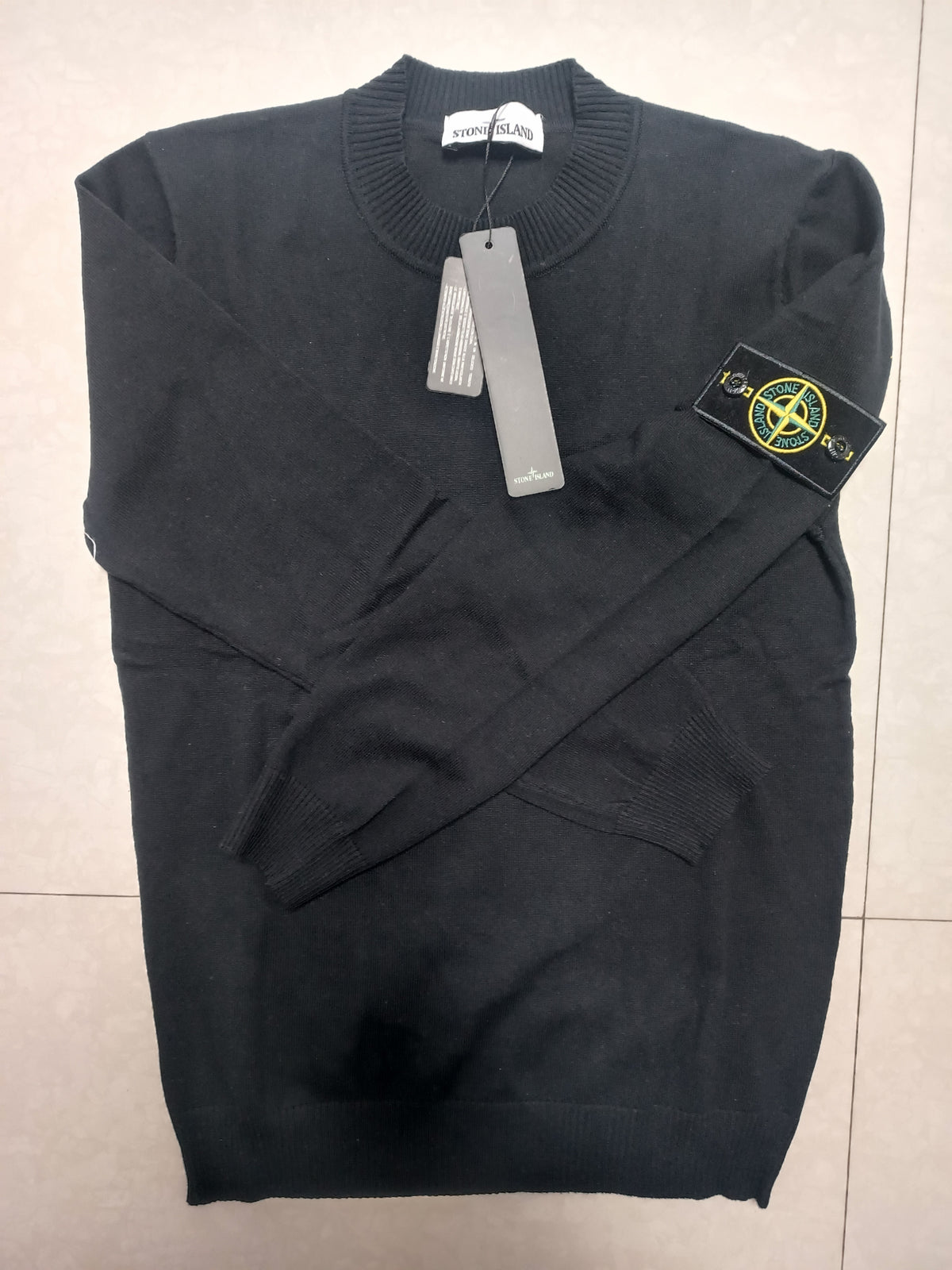 Stone-island Sweater Spring Crewneck Sweater T-shirt Men's And Women's Plus