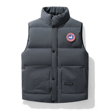 Men's Clothing Men's Quilted Sleeveless Vest - Winter Thermal Puffer Gilet (Whit
