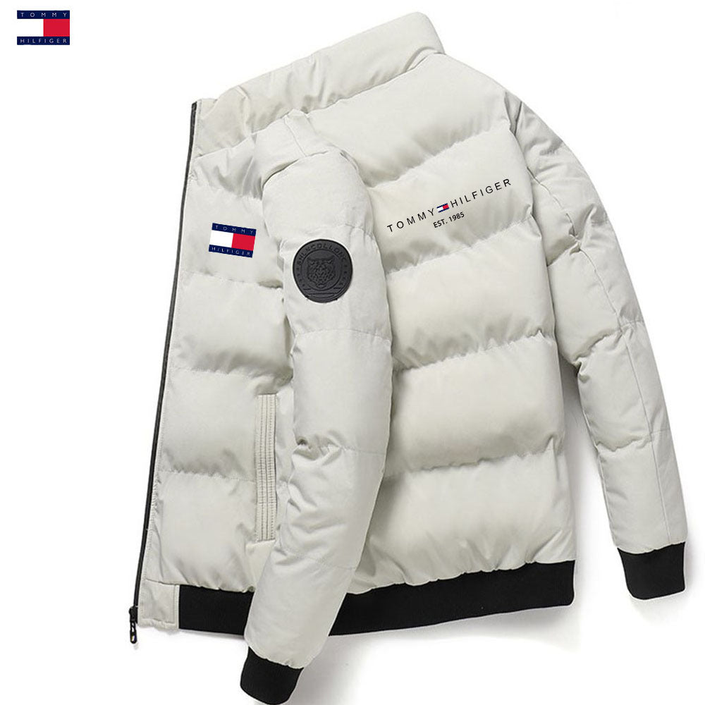Cross-border Men's Stand-up Collar Padded Jacket Autumn And Winter Thickened war