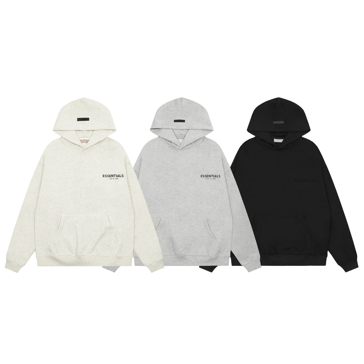 Autumn and winter double line ESSENTIALS flocked letter hoodie sweater men and w