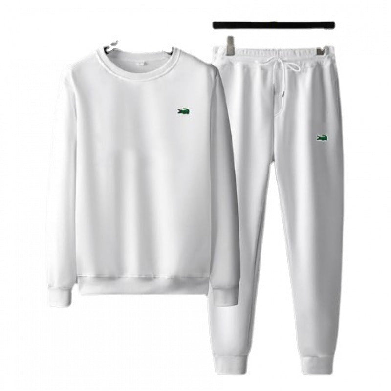 New Casual Round Neck Sweater Pants Fashion Jogging Sportswear Men's Set