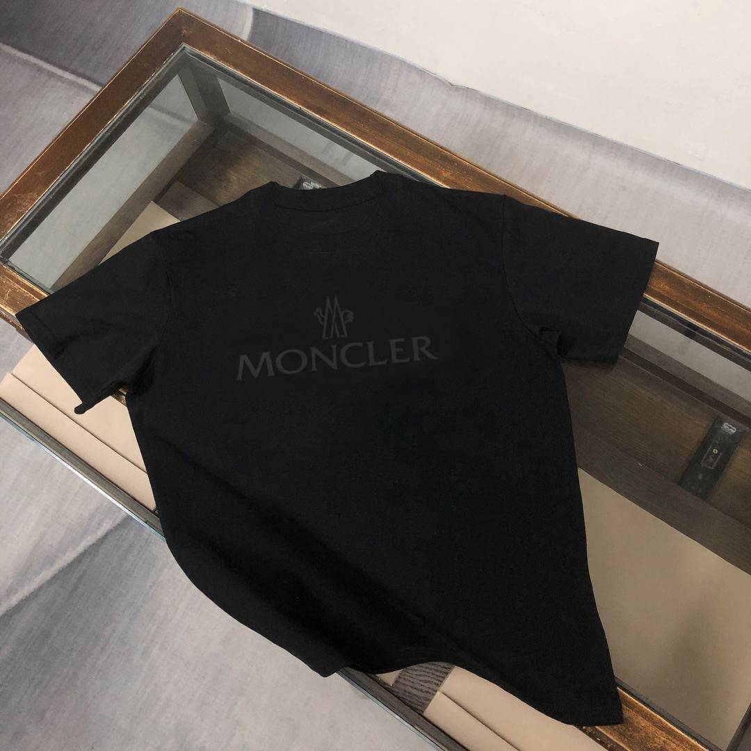 Mens New Fashion Trend High-End Famous Brand Summer Solid Color Short Sleeve T-s