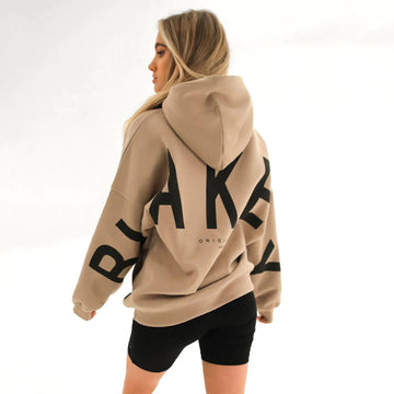 Women's fashion long-sleeved loose hoodie