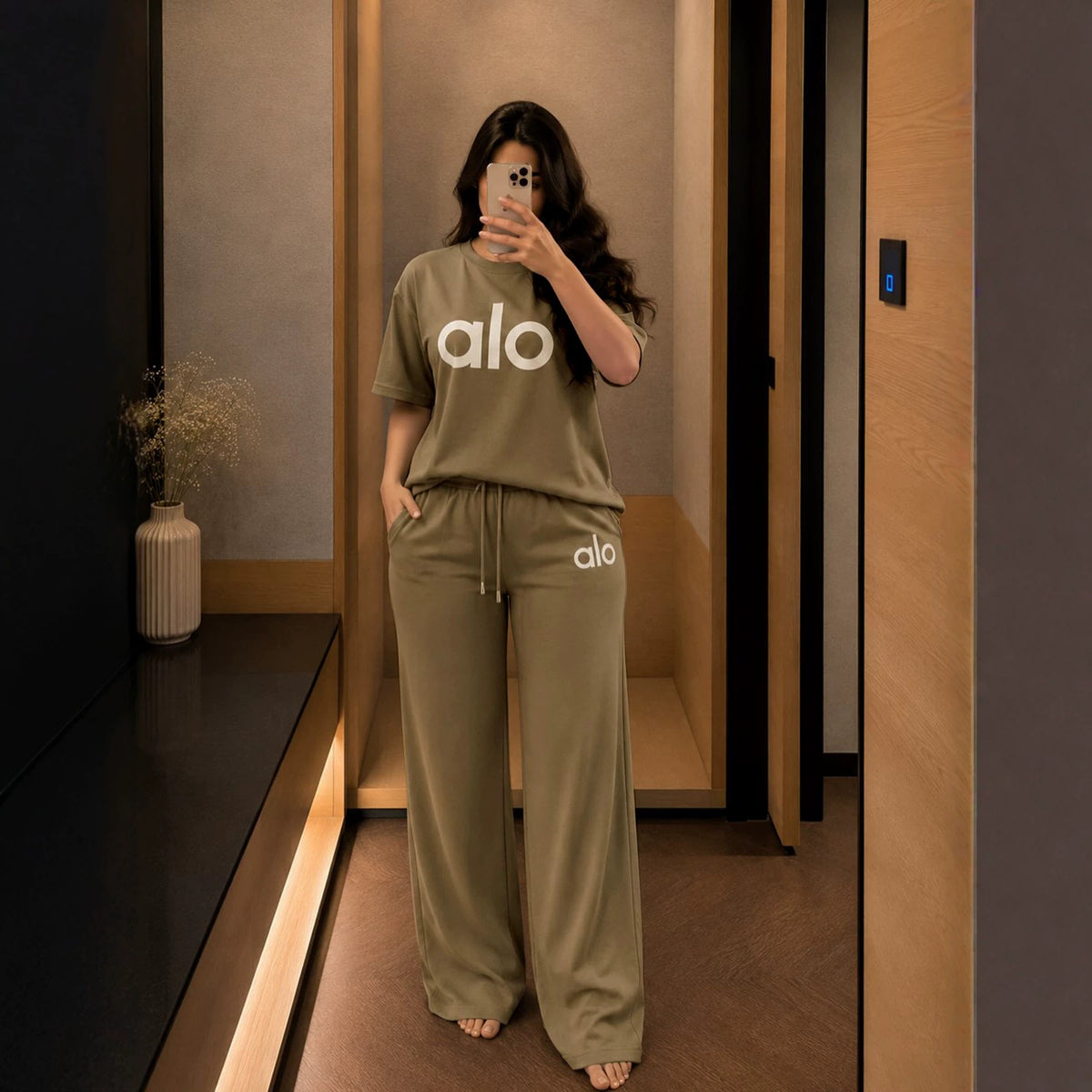 TW892A Women's Summer Casual Set Trendy Loose Comfortable Short Sleeve Printed T