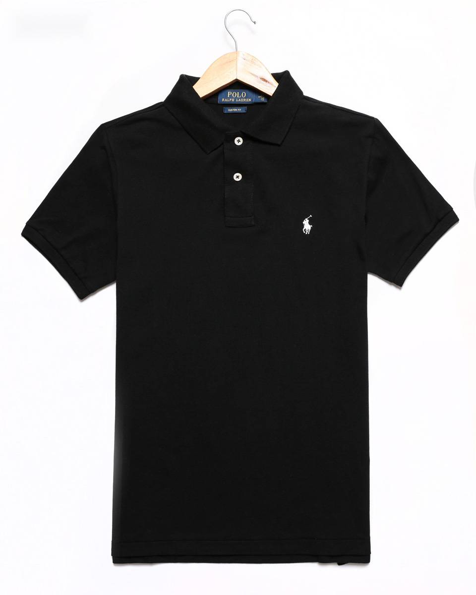 Pony Logo New Men's Polo Embroidered Solid Cotton Large Loose Short Sleeve T-shi
