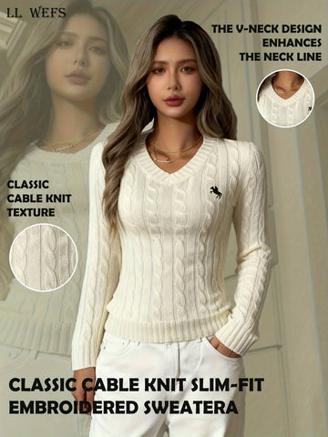Women's Slim-Fit Collar Shirt - Rayon Blend Long Sleeve Blouse (Fall/Winter Es