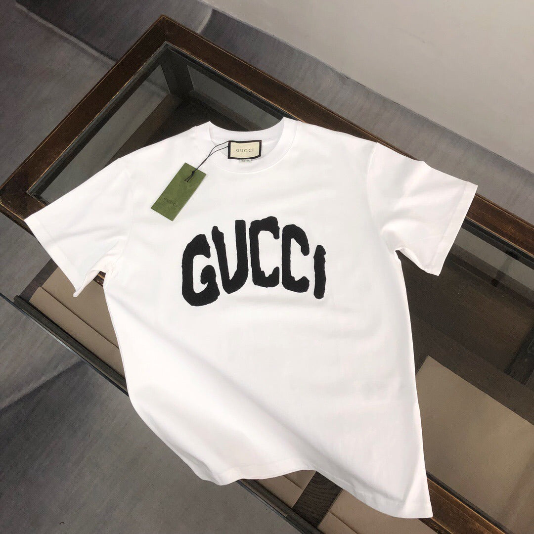Mens New Fashion Trend High-End Famous Brand Summer Solid Color Short Sleeve T-s