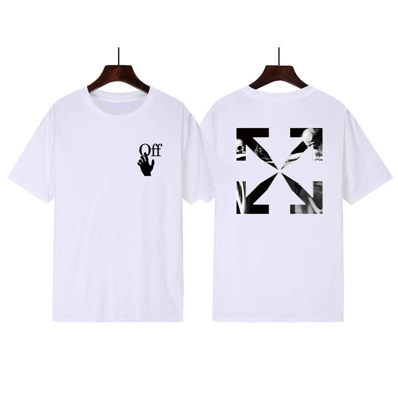 Men's Round Neck Printed Short Sleeve T-Shirt