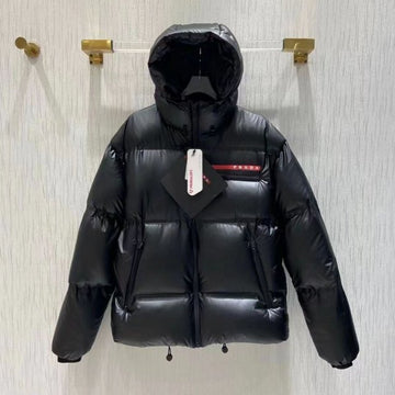 PRA men's and women's down jacket long sleeved fashionable casual thick cotton j
