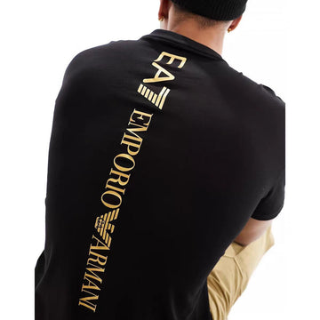 New Short-Sleeve EA7 Round Neck T-Shirt, Summer Fashion Printed Men's Casua