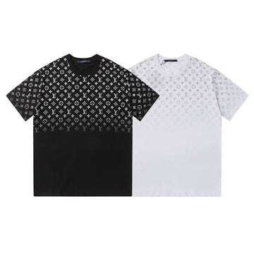 Luxury Men's New 240g Double Yarn Fabric 32s Pure Cotton Donkey Short-sleeved T-