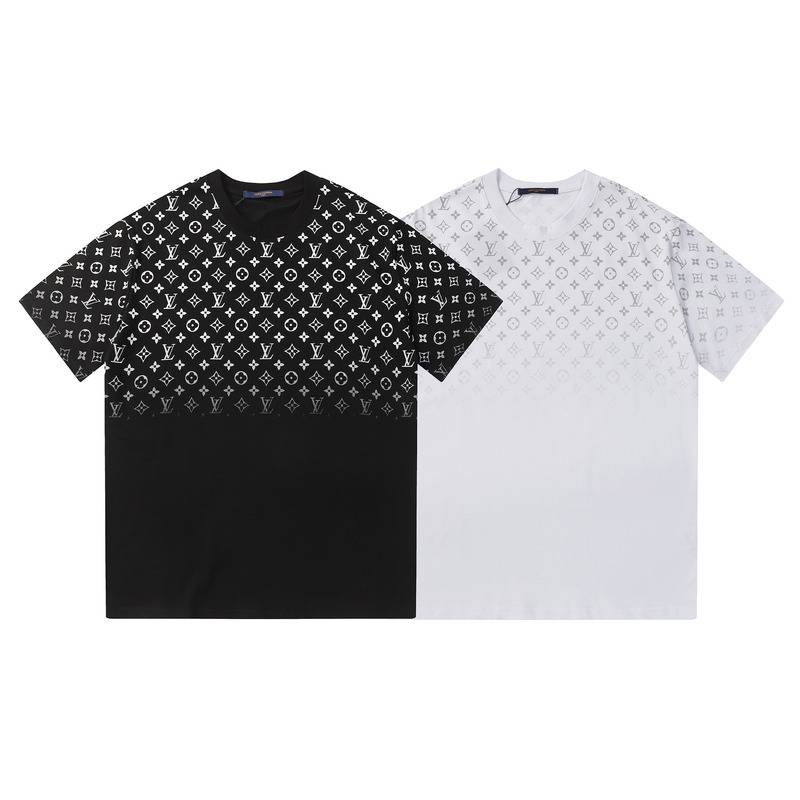 Luxury Men's New 240g Double Yarn Fabric 32s Pure Cotton Donkey Short-sleeved T-