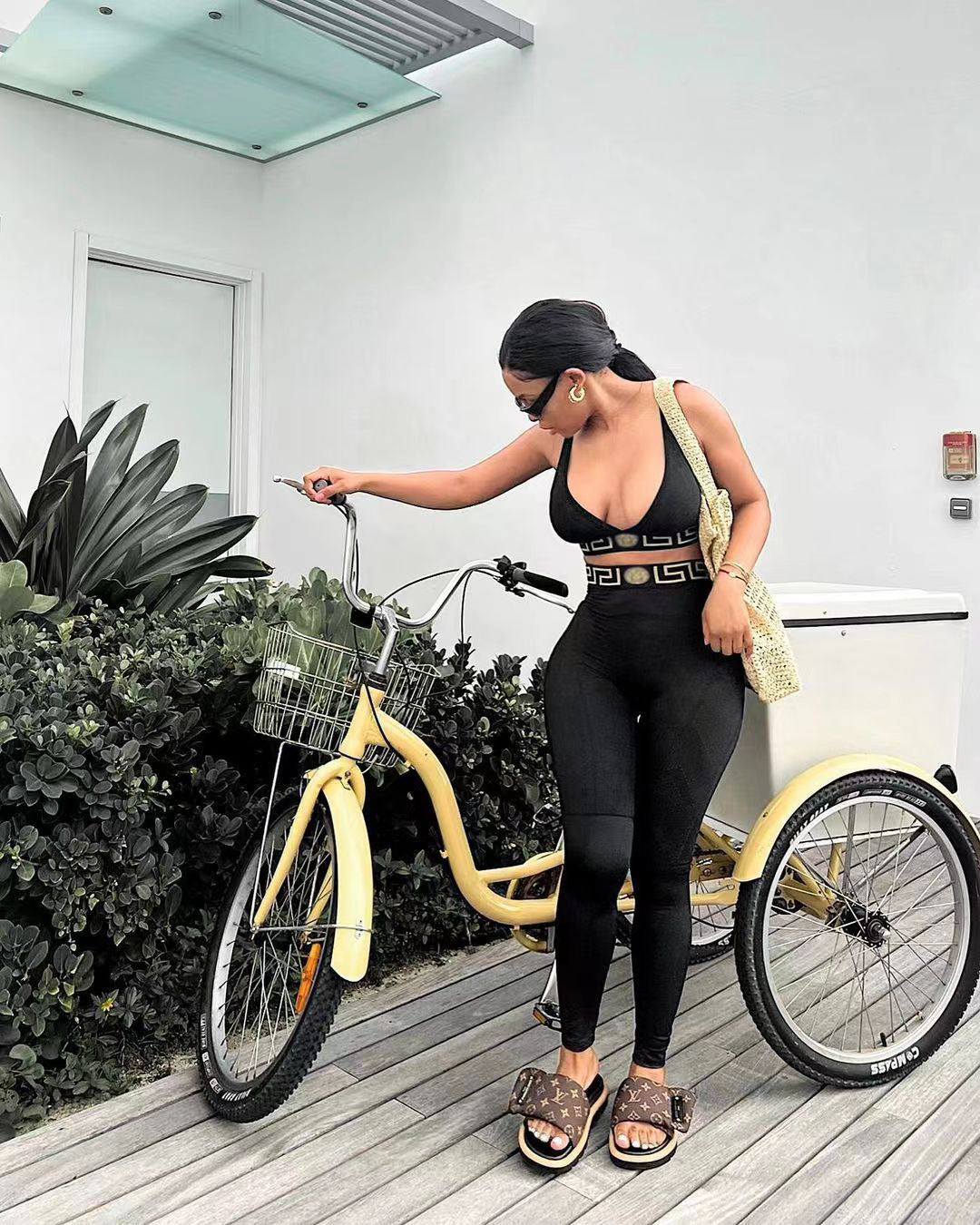 Women's Clothing Sports And Leisure Vest And Trousers Two-piece Set