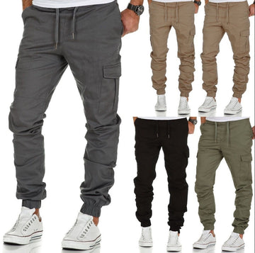 Men's Clothing New Popular Workwear Multi-Pocket Trousers Men's Woven Casua