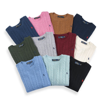 Men's New Fashion Slim Fit Crewneck Knitted Sweater Woolen Pullover Sweater