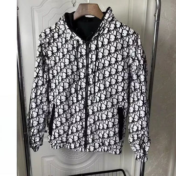 Double-sided Hooded Jacket For Men Spring And Autumn New Fashion Loose Letter-pr