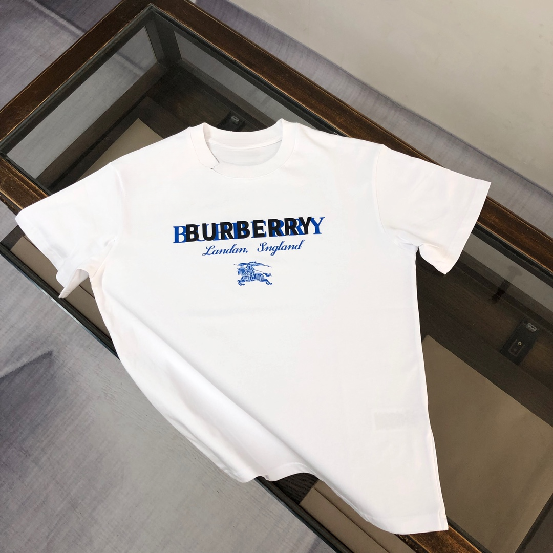 Mens New Fashion Trend High-End Famous Brand Summer Solid Color Short Sleeve T-s