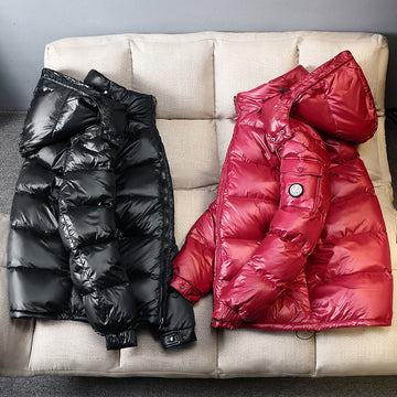 Women's Thickened Warm Jacket Jackets Men's And Women's Bright Winter Duck Warm