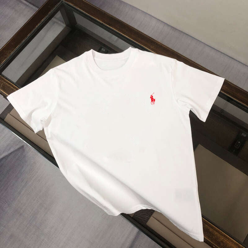 Men's Spring And Summer New Style High-quality 100% Cotton Round-neck Short