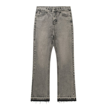 Men's Clothing American Smoky Gray Tassel 507 Retro Cement Gray Trousers Cleanfi