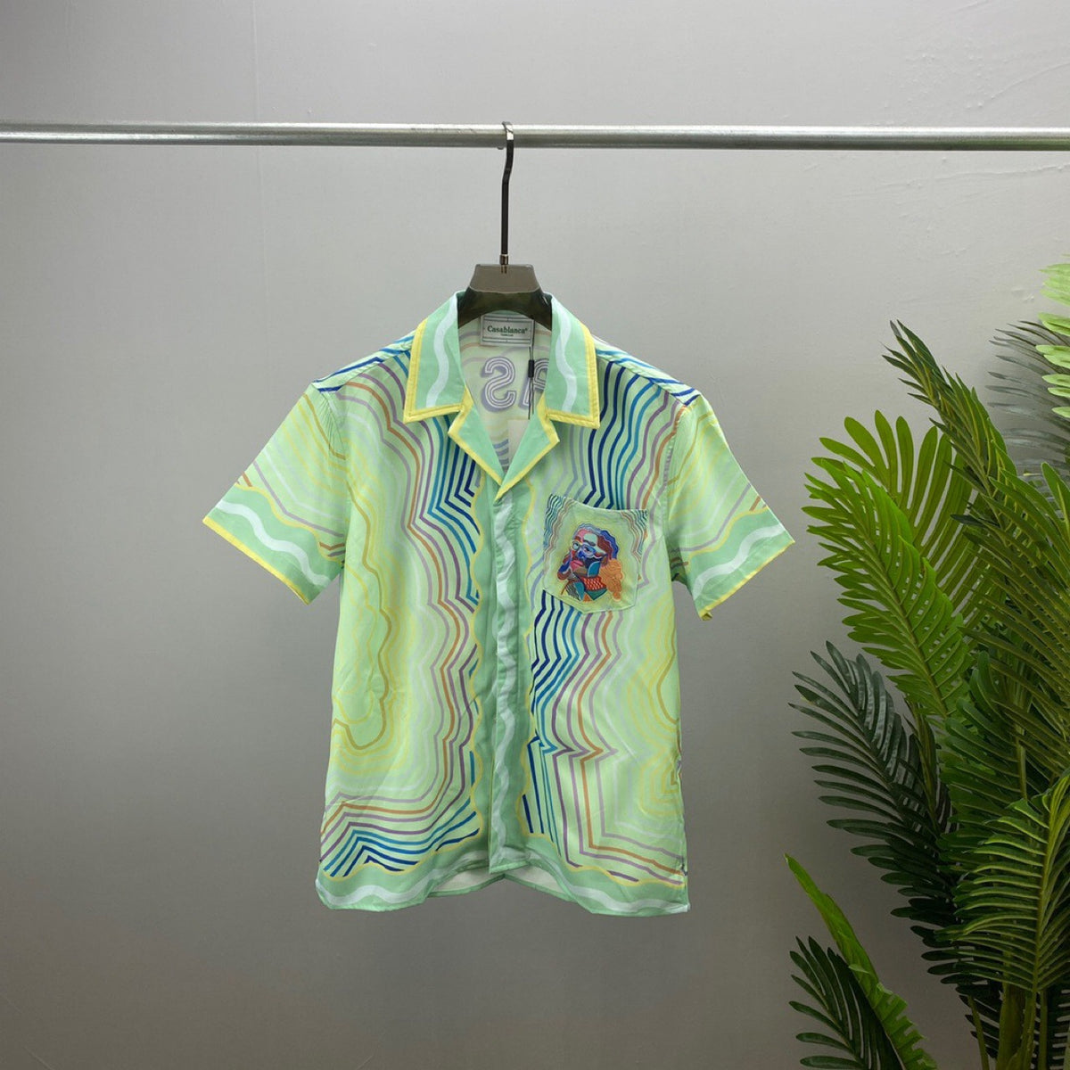 Man's Clothing Fashion Brand Summer Short Sleeve Shirt Men's And Women's Tops Le