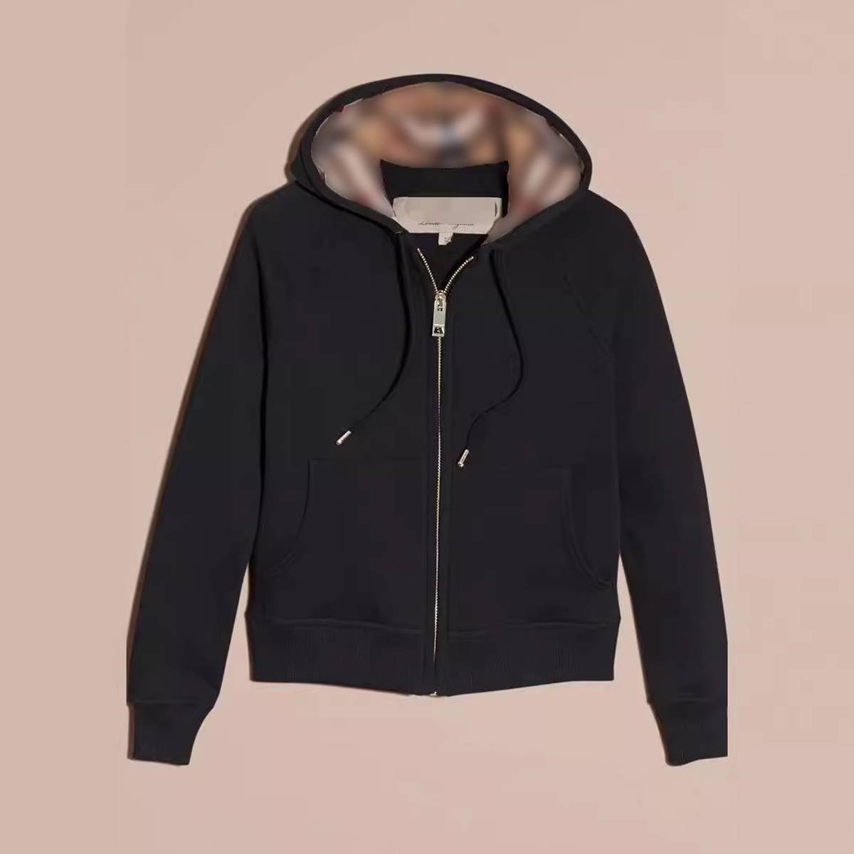 British Style Hooded Sweatshirt Autumn Women's Full Zip