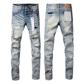 Men's Clothing CNew Retro Street Style Silk Label Denim High Quality Breathable
