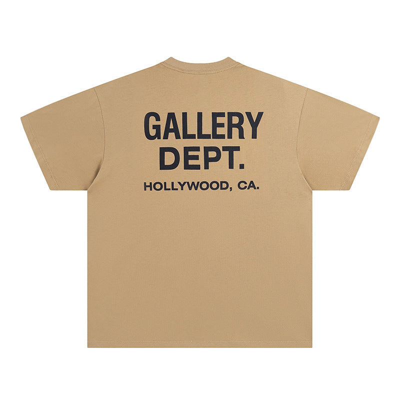 Men's Short Sleeve Cotton T-Shirt with Letter Slogan Graphic Print - Round Neck Casual Tee in White, Light Blue & Black