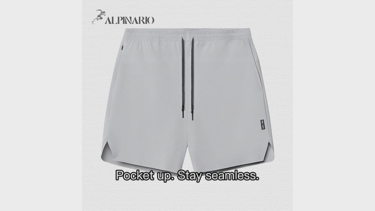 Summer Seamless Multi-Pocket Quick-Dry Five-Inch Shorts