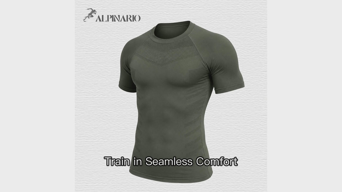 Men's Seamless Jacquard Training T-Shirt - Customizable