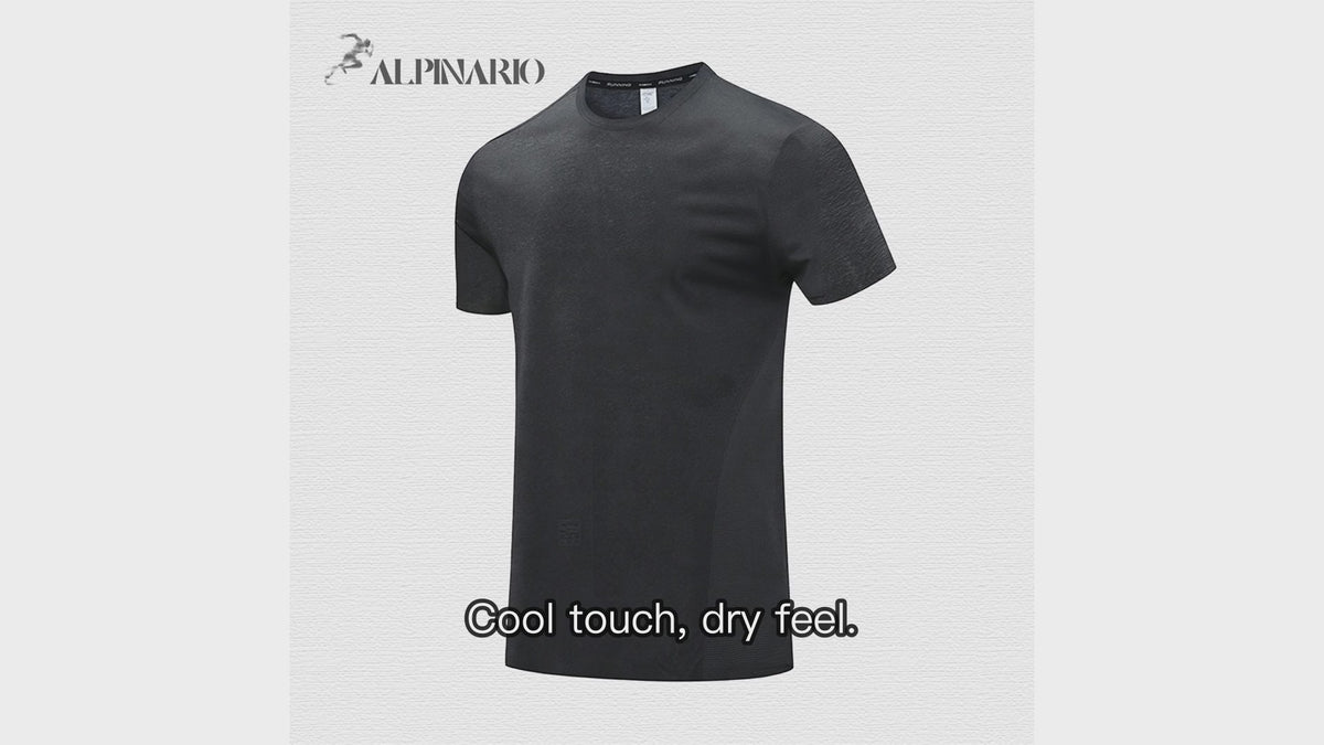 Quick-dry Icy Silk Round-neck Short-sleeved