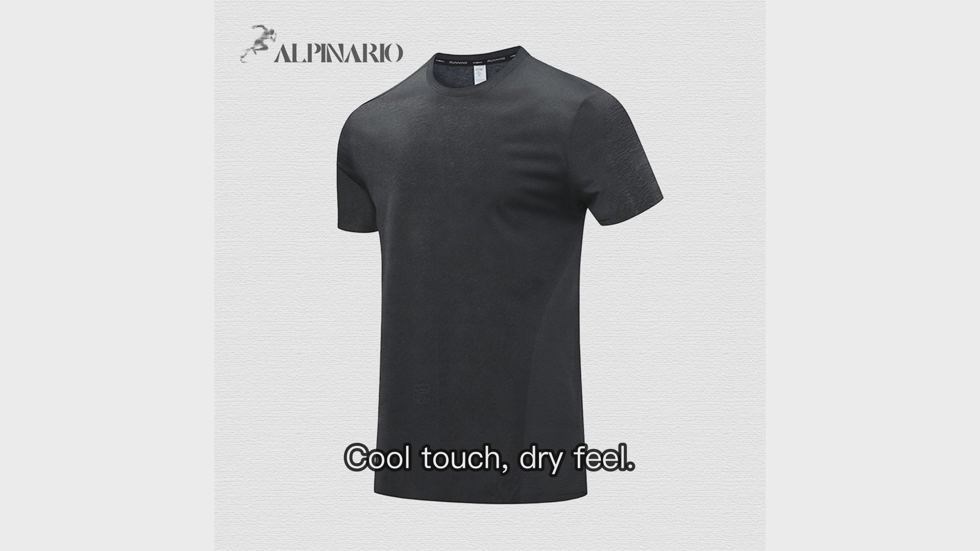 Quick-dry Icy Silk Round-neck Short-sleeved