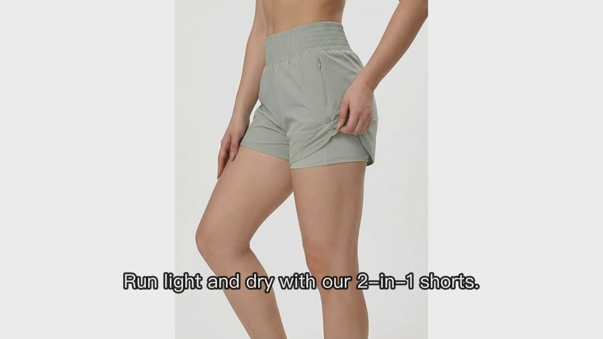 Women's 2 in 1 Athletic Running Shorts with... - Wholesale MOQ 20 pcs