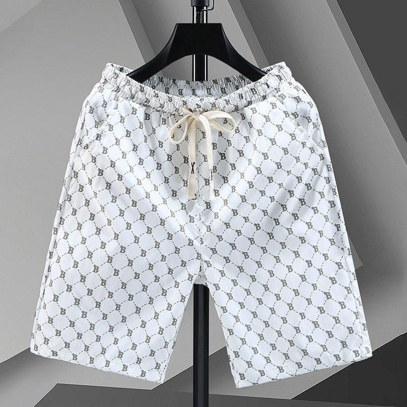 Classic Check Elastic-Waist Cotton Blend Shorts
