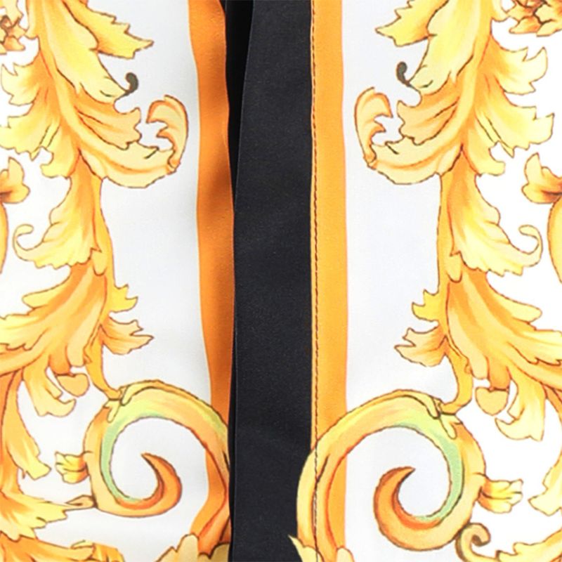 Baroque Print Long-Sleeve Cotton Shirt