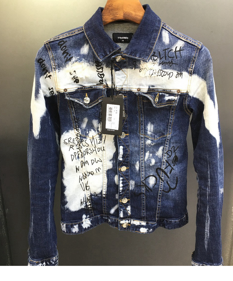 Black Relaxed-Fit Denim Jacket with Subtle Ombre Fade