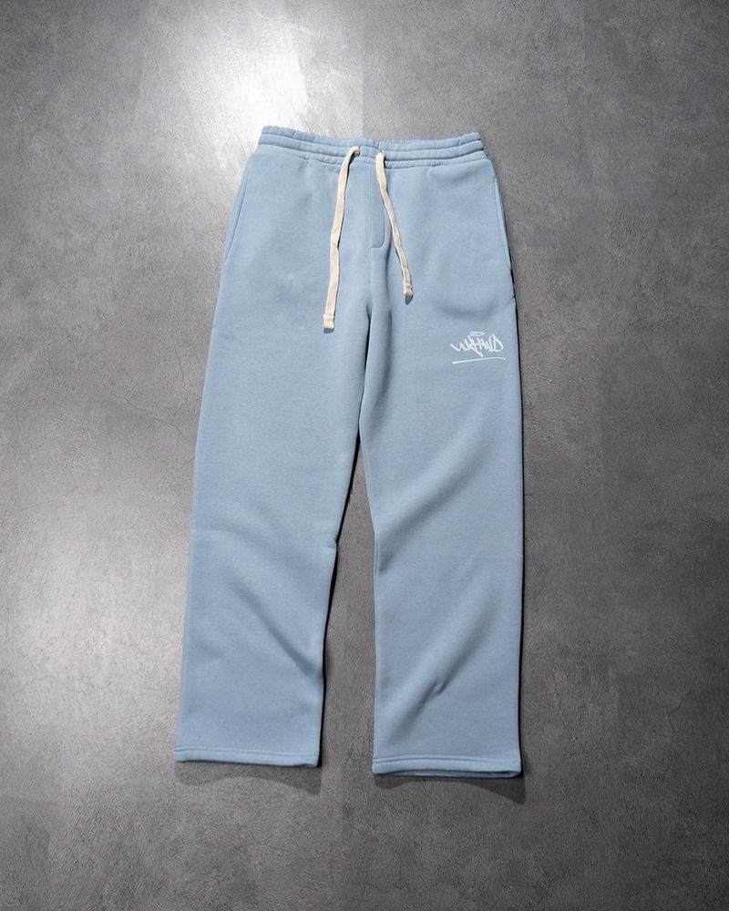 Straight-Leg Cotton-Blend Jogger Pants with Elastic Waist and Pockets