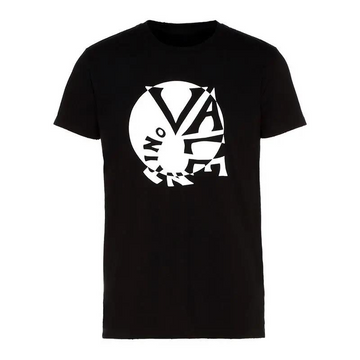 Black 100% Cotton Relaxed-Fit Graphic T-Shirt