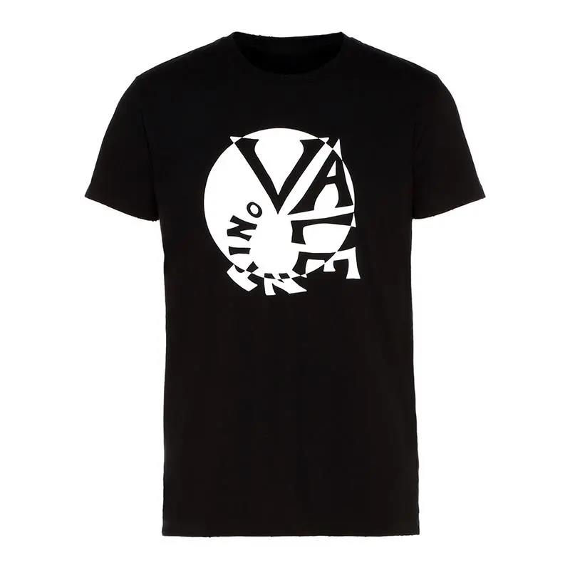 Black 100% Cotton Relaxed-Fit Graphic T-Shirt