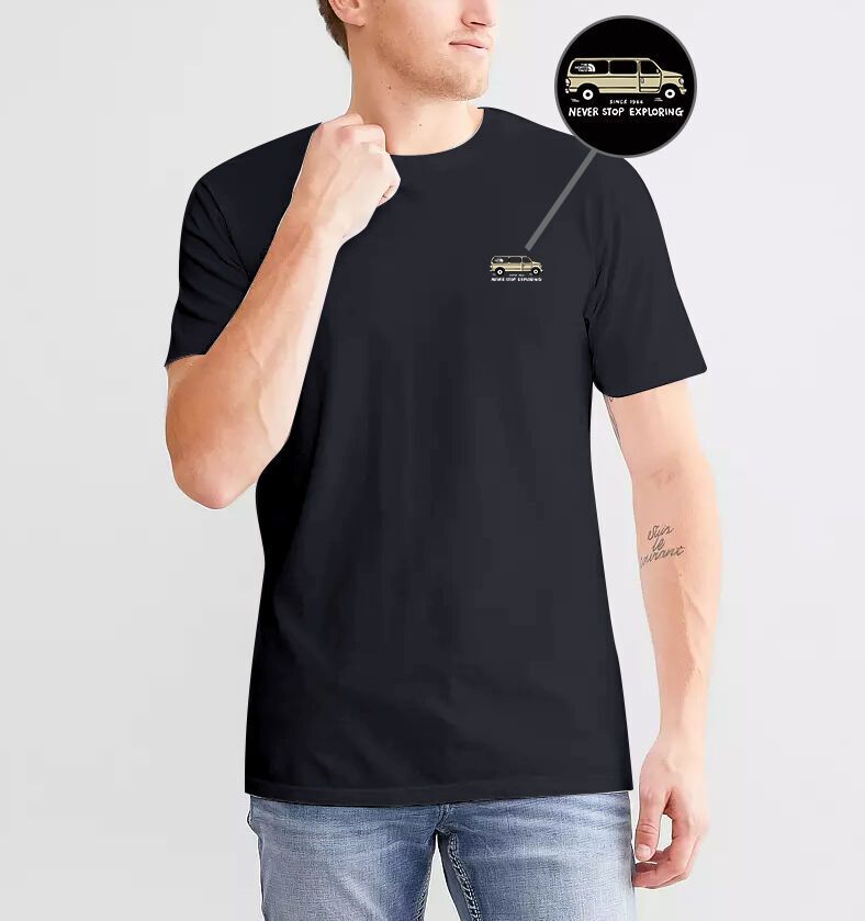 Black or white short-sleeve crew-neck cotton t-shirt