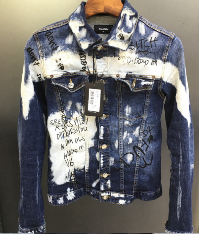 Black Relaxed-Fit Denim Jacket with Subtle Ombre Fade