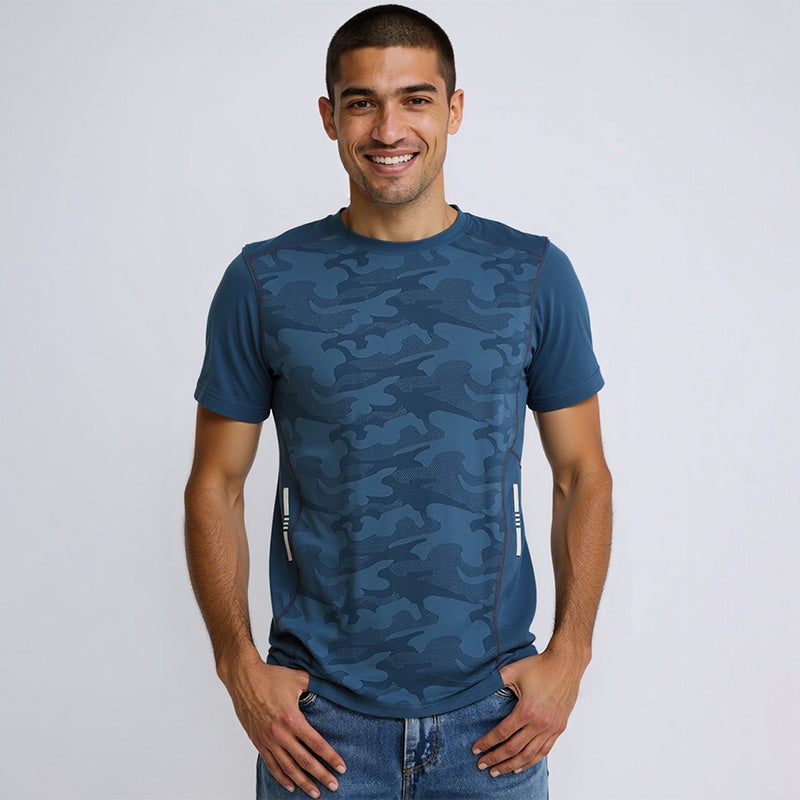 Ice Silk Quick-Dry Reflective Thin Breathable T-Shirt